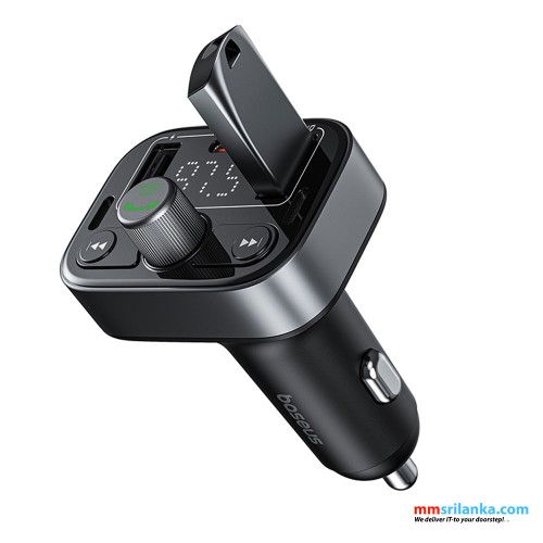 Baseus S-09 Pro Series Car FM Transmitter Cluster Black (6M)